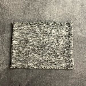 Hollister Size M Gray Strapless Crop Tube Top